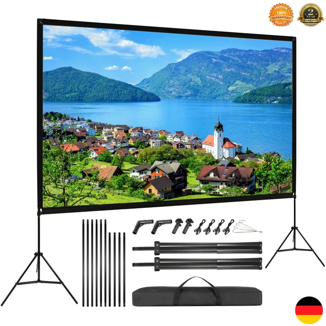 Beamerleinwand 244 X 182 Cm – Für Heimkino, 16:9, HDTV-tauglich, Von Mucola