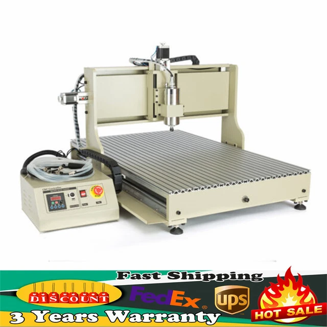 2.2KW 4-AXIS 6090 CNC Router DESKTOP Engraver Metal Drilling Milling Machine