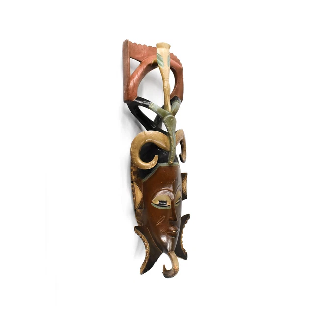 Guro Yaure Portrait Mask Birds Cote d'Ivoire African Art