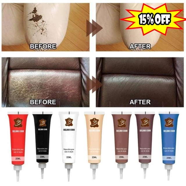 Gel de reparación de cuero líquido asiento de coche sofá muchos colores