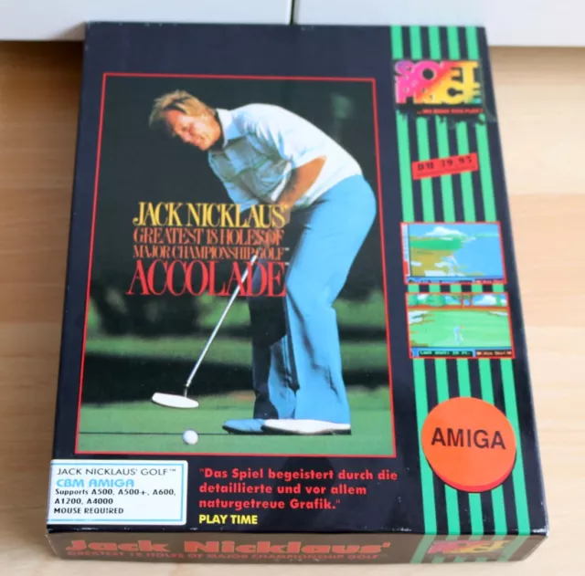 Jack Nicklaus GOLF : Amiga Spiel Disketten für A500-A4000/Boxed/OVP/TOP