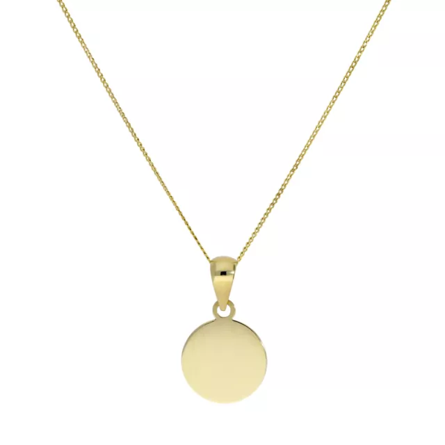 9ct Gold Round Necklace 16 - 20 Inches Chain