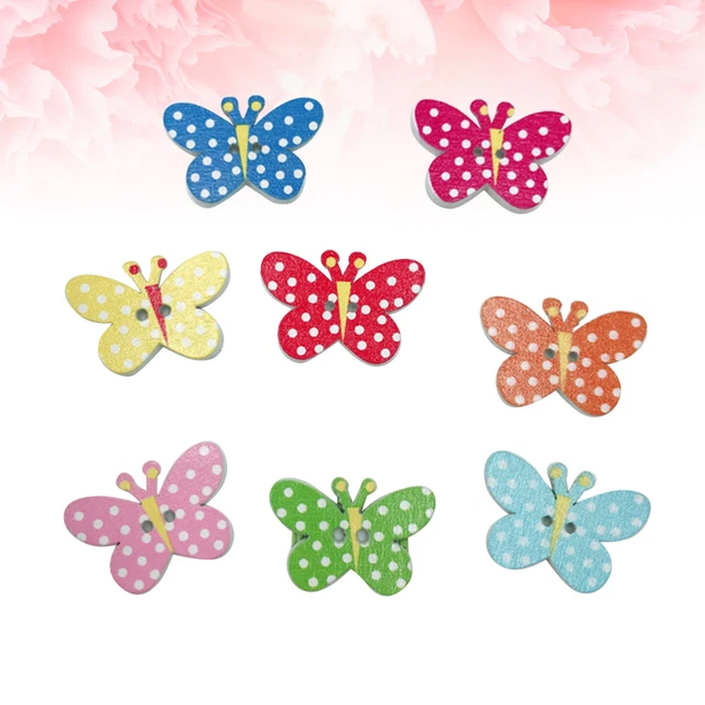Lot De 50 Boutons Colorés En Forme De Fleur Pour Couture