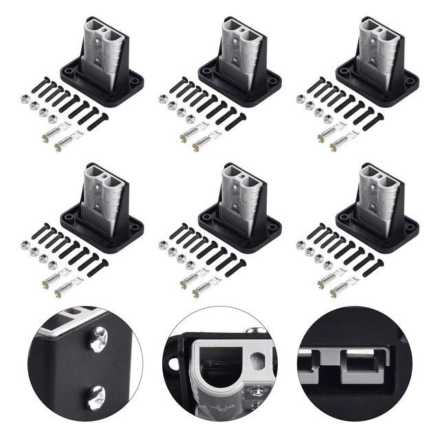 Tout Neuf Douille Panneau Support for Caravane Gris Prise 6Sets Housse