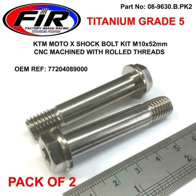 Titanium Upper & Lower Shock Bolt Bolts Kit Ktm Exc Excf 250 300 350 450