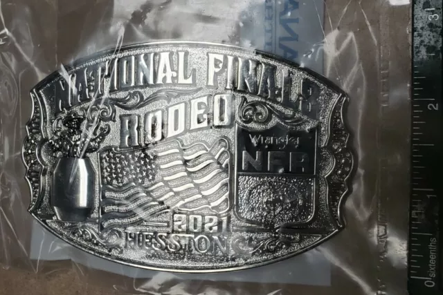 NEW!! Hesston 2021 Silver Plated "Adult" National Finals Rodeo