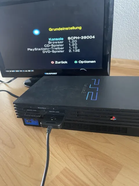 Sony Playstation 2 Spielkonsole - Schwarz (SCPH-30004)