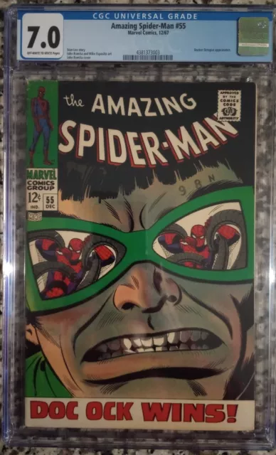 1967 Marvel Comics AMAZING SPIDER-MAN #55 CGC 7.0 Doctor Octopus Appearance