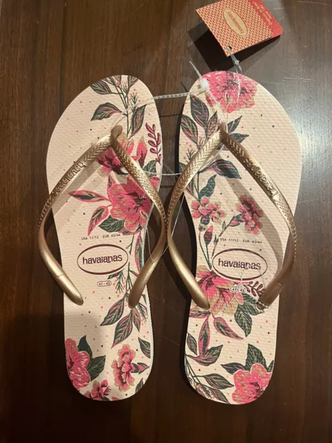 Authentic Havaianas Slim Sandals Flip Flops Women Size 11/12