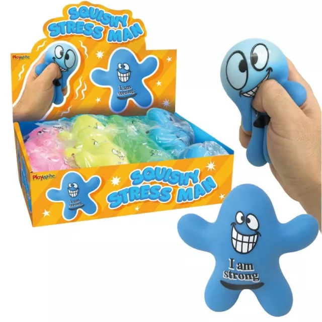 288 Squishy Stress Man Toys Party Bag Fillers Bulk Wholesale Job Lot