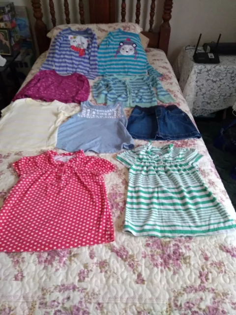 Lot Of 9 Assorted Girls 4t Carters, Old Navy, Children's Place, Cherokee Items