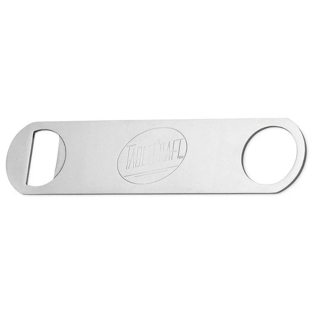 TABLECRAFT PRODUCTS COMPANY 396 Flat Bottle Opener, S/S,PK36