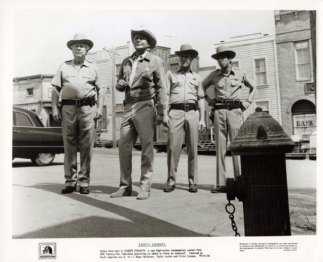 ORIGINAL VINTAGE CINEMA Still Photo Tv Show Cade's County Glenn Ford ...