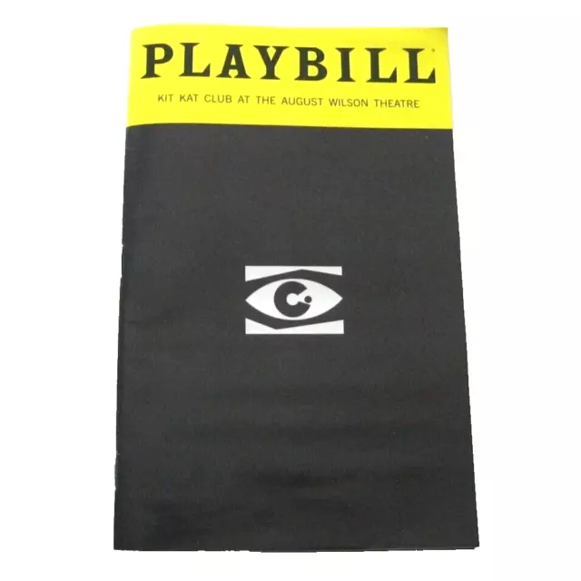 Broadway Playbill CABARET Kit Kat Club at August Wilson Theatre Club April 2024