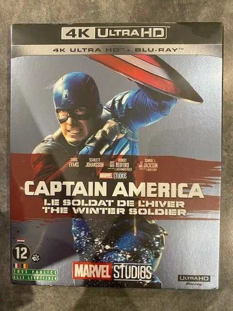 Captain America Le Soldat De L'hiver - Chris Evans - 4K Ultra Hd Blu Ray