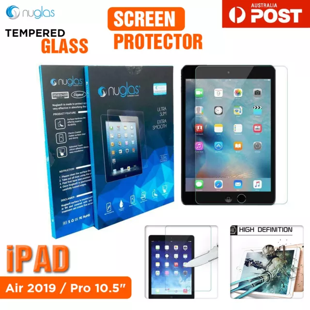 For 10.5" iPad Air 2019/Pro NUGLAS Tempered Glass Screen Protector