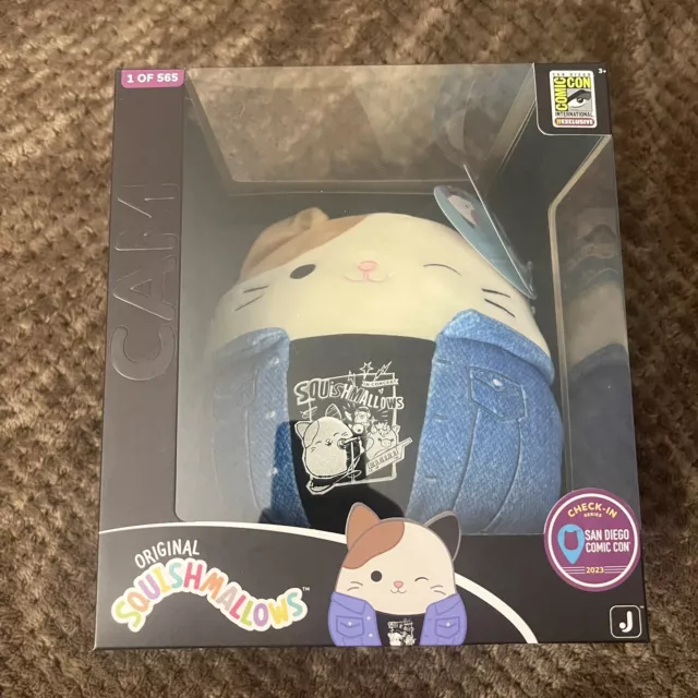 SDCC 2023 JAZWARES Exclusive Checkin Series Cam The Cat Squishmallow