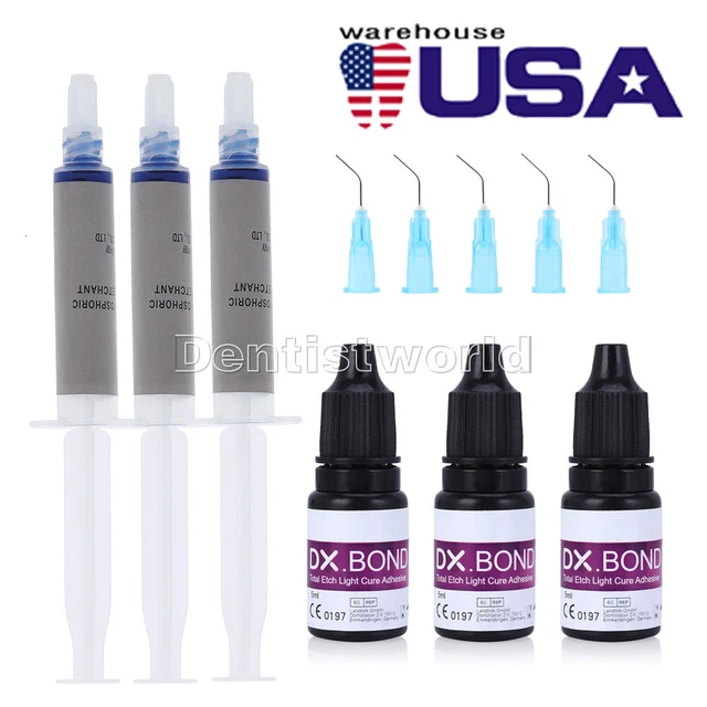 Dental Light Cure Enamel&Dentin Adhesive Bonding/Phosphoric 37% Acid Etching Gel