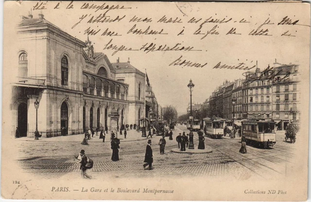 CPA PARIS 15e La Gare et le (158641)