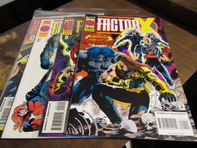 Factor-X #1 2 3 4 Marvel Mini Series Comic Book Set 1-4 Complete X-Men X-Factor