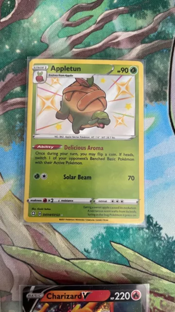 Pokemon - Appletun - SV014/SV122 - Shining Fates - Shiny NM