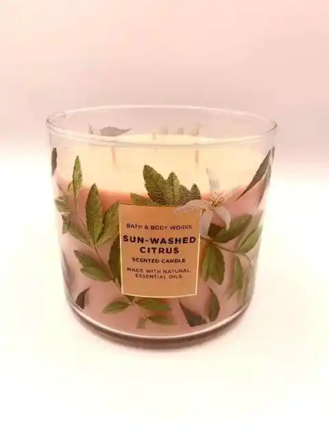 Bath & Body Works 3-Docht Kerze SUN-WASHED CITRUS 411g