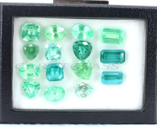 Mix Shape Natural Paraiba Tourmaline Green Blue 200 Ct Loose Gemstones Lot