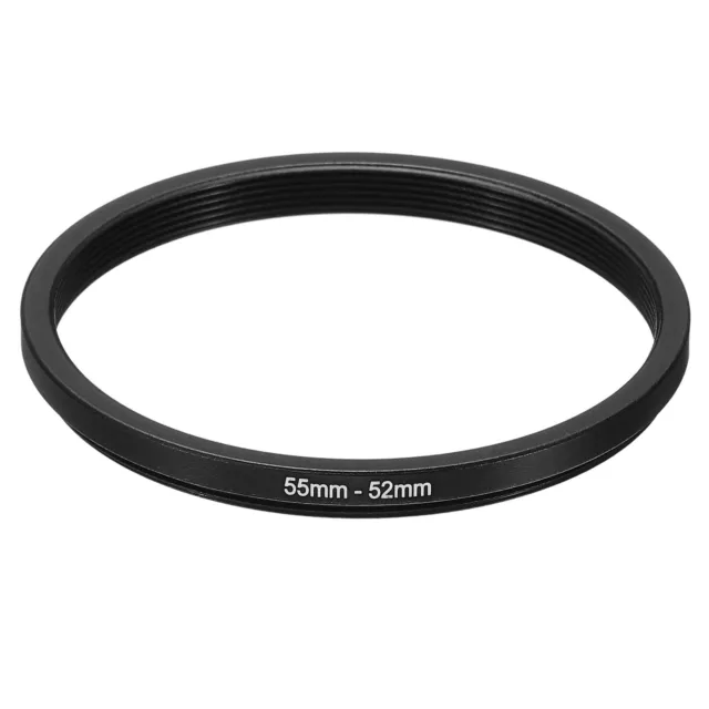 55mm-52mm Metal Step Down Ring Camera Lens Filter Adapter Ring Aluminum Filter