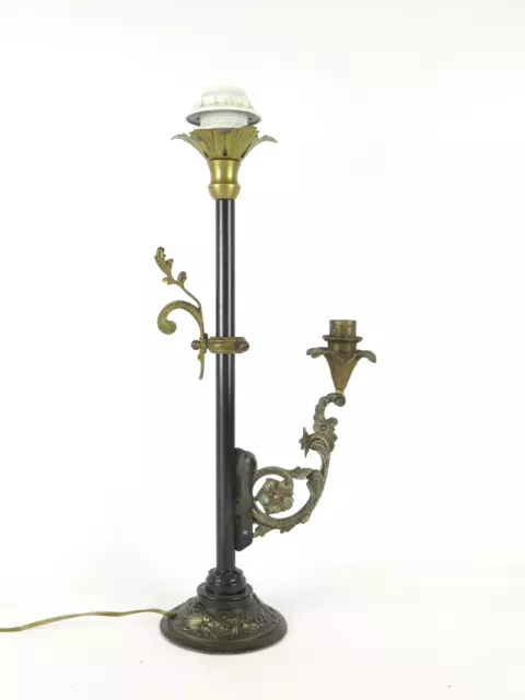 Lampe de Table en Métal Et Fer Forgé Fleurs Floral Fleurs Art CH37