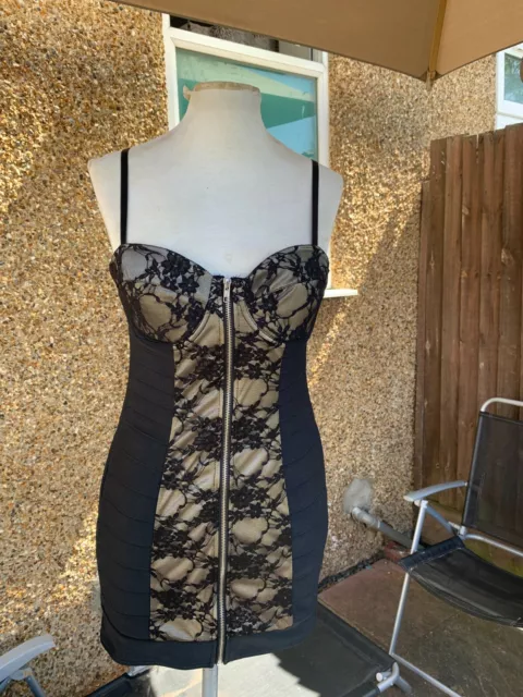 ANN SUMMERS ROXY Lace Up PVC Dress UK 12 RRP £45 LN019 LL 17 £29.99 -  PicClick UK
