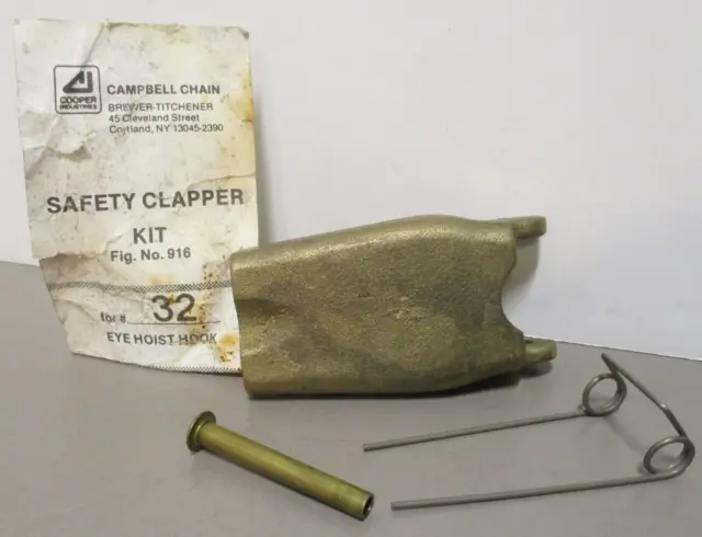 Campbell Chain BTC 12-32  Safety Clapper Kit  Safety Clip for #32 Eye Hoist Hook