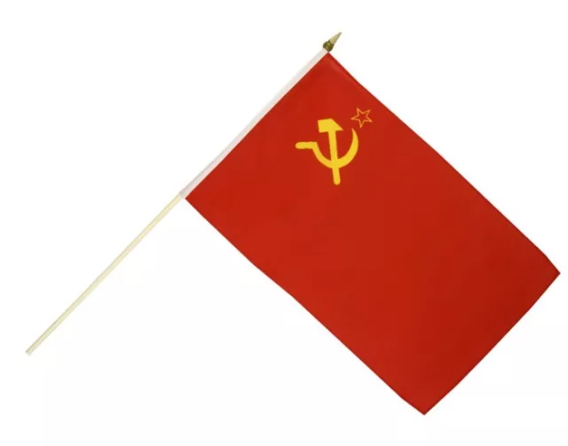 UDSSR Sowjetunion Stockflagge Flaggen Fahnen Stockfahne 30x45cm