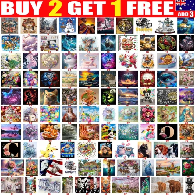 DIY 5D Full Drill Diamond Painting Cross Stitch Kit Art Picture Embroidery Mural