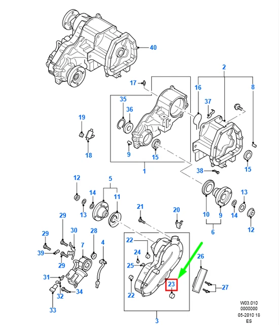 NEW FORD RANGER Mk3 Speedo Driven Gear Retainer 6M347H242Aa 1529057