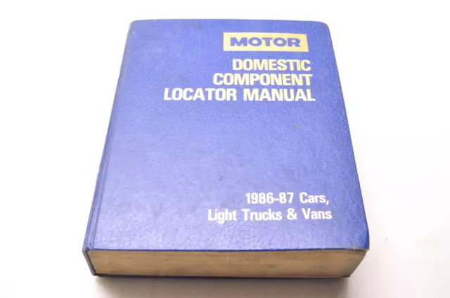 Motor 0-87851-659-X, 12400 Domestic Component Locator Manual 1986-87 Cars,