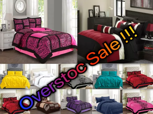 Empire Home 4-Piece Comforter Set ALL COLORS - ALL SIZES - Overstock Sale !!!