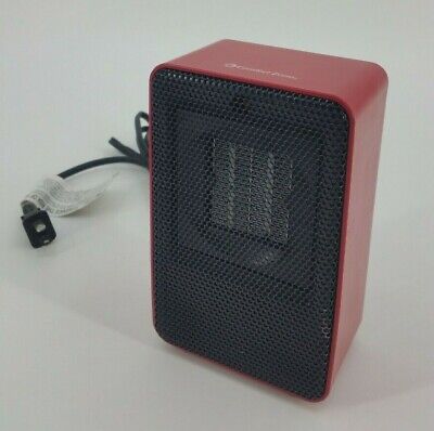 200 Watts Comfort Zone Red Ceramic Electric Heater CZ410 Compact Small Space