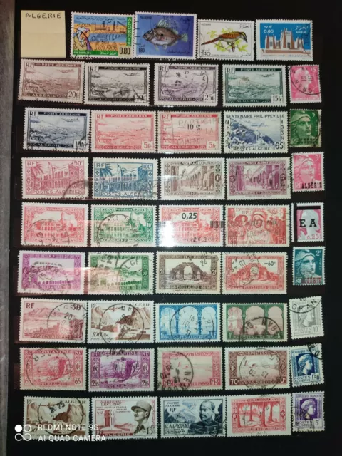 LOT timbres used stamp ALGERIE oblitéré Yt DZ 53 PA ORAN GHARDAIA CONSTANTINE