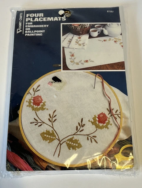 NUEVOS manteles Vogart Crafts estampados bordado o pintura de bola 8728J