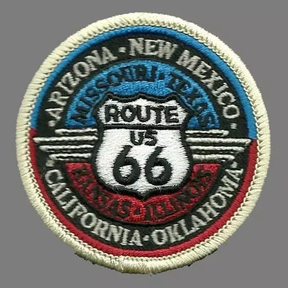 Route 66 Patch – Arizona New Mexico Missouri Texas Kansas Illinois CA OK Iron On