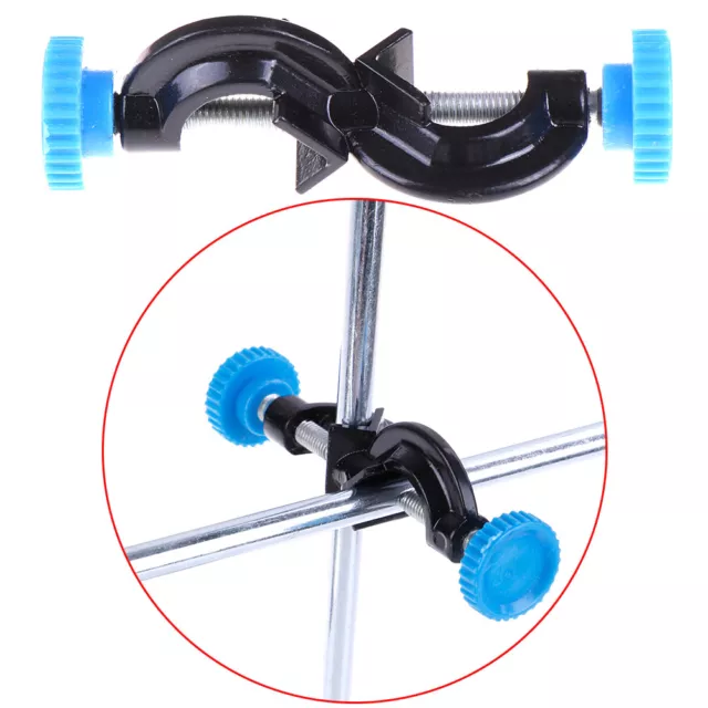 Lab Stands Double Top Wire Clamps Holder Metal Grip Supports Right Angle Clip_FY