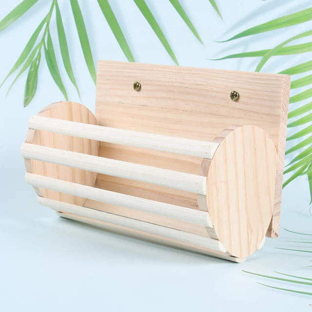 1pc Feeder Heu Krippe Kaninchen Feeder Holz Heu Rack