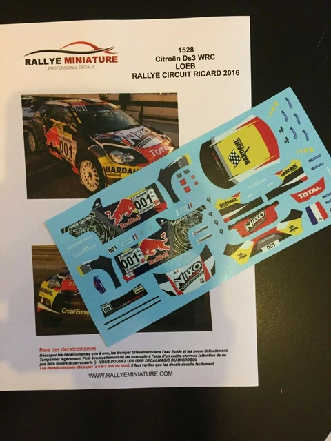 DECALS 1/24 PLAQUES RALLYE WRC 2012 - MONTE CARLO / SUEDE - COLORADO