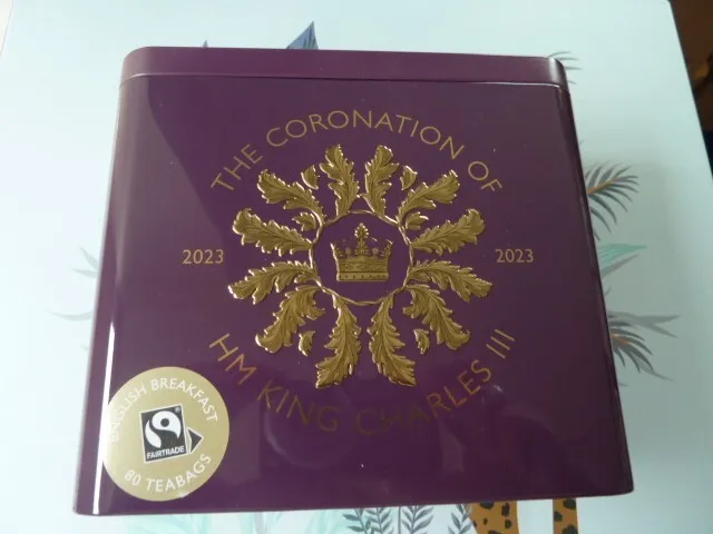 KING CHARLES CORONATION Limited Edition Tea Tin By Marks & Spencers M&S ...