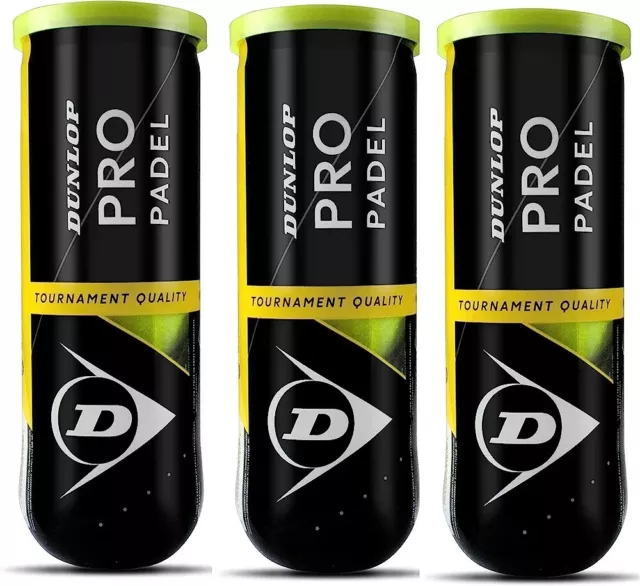 Dunlop Palla PRO Padel (Pack 3 x 3)