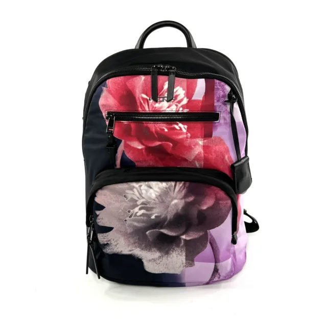 TUMI Harriet Women's Laptop Backpack Black Gallery Floral Travel Carry-On Bag