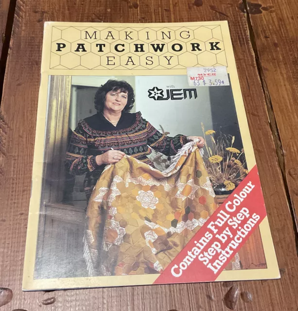 JEM Making Patchwork Easy Craft Booklet Paperback Step By Step Instructions