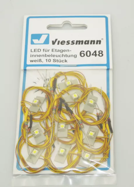 Viessmann H0 6048 LED für Etagen-Innenbeleuchtungen - 10 Stück