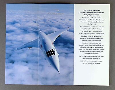 British Airways Airline Brochure Concorde First & Club World Europe Pictures Ba