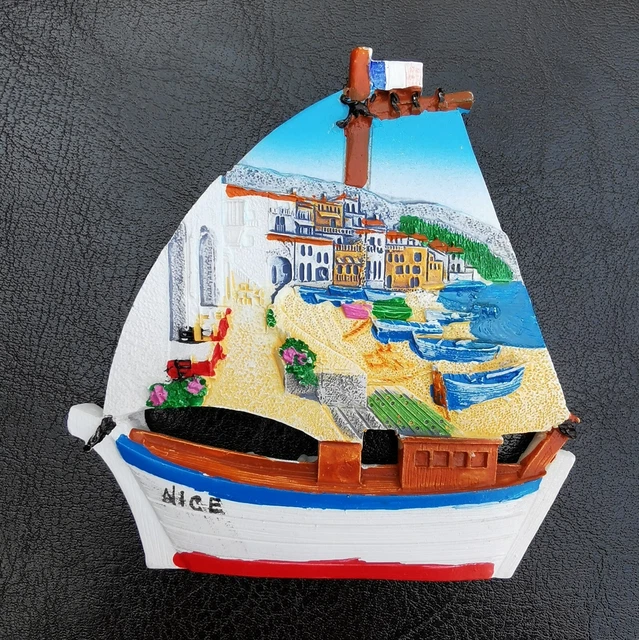 FRIDGE 3D Souvenir Nice French Riviera France Yacht Beach Flag Resin EUR 14,23 PicClick IT